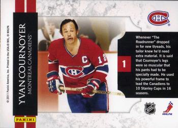 2010-11 Playoff Contenders - Legendary Contenders #1 Yvan Cournoyer  Back