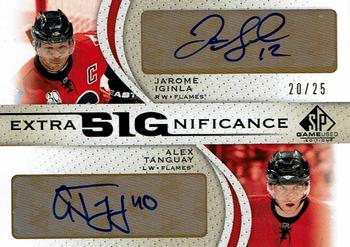 2010-11 SP Game Used - Extra SIGnificance #XSG-IT Jarome Iginla / Alex Tanguay  Front