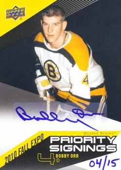 2010-11 Upper Deck - Toronto Fall Expo Priority Signings #PS-BO Bobby Orr Front