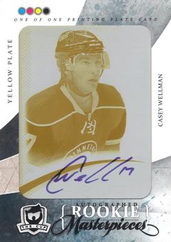 2010-11 Upper Deck The Cup - Printing Plates SP Authentic Yellow #SPA-276 Casey Wellman Front