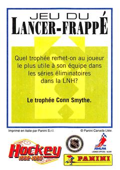 1992-93 Panini Hockey Stickers (French) #76 Glenn Anderson  Back