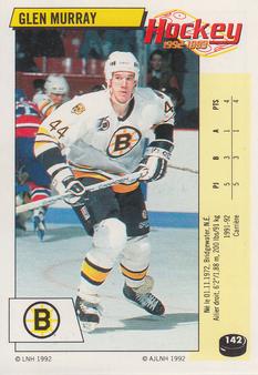 1992-93 Panini Hockey Stickers (French) #142 Glen Murray  Front