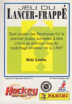 1992-93 Panini Hockey Stickers (French) #152 Denis Savard  Back