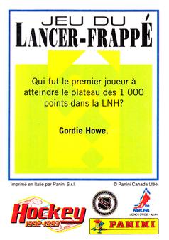 1992-93 Panini Hockey Stickers (French) #227 Bryan Trottier  Back