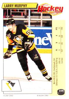 1992-93 Panini Hockey Stickers (French) #228 Larry Murphy  Front