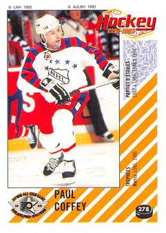 1992-93 Panini Hockey Stickers (French) #278 Paul Coffey Front