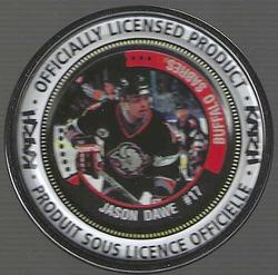 1997-98 Katch/Irwin Medallions - Fabrique Au Canada #14 Jason Dawe  Front