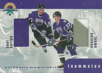 1999-00 Be a Player Memorabilia - Update Teammates Jerseys #TM-12 Teemu Selanne / Paul Kariya Front