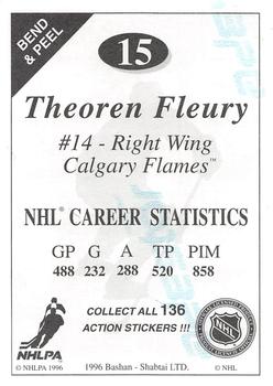 1995-96 Bashan Imperial Super Stickers #15 Theoren Fleury Back