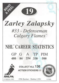 1995-96 Bashan Imperial Super Stickers #19 Zarley Zalapski Back
