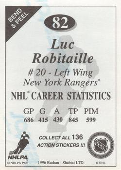 1995-96 Bashan Imperial Super Stickers #82 Luc Robitaille Back