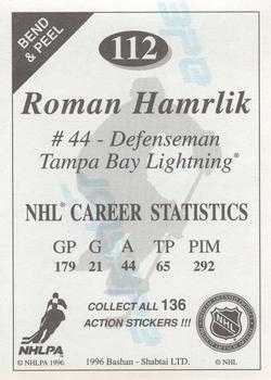 1995-96 Bashan Imperial Super Stickers #112 Roman Hamrlik Back