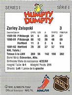 1992-93 Humpty Dumpty I #NNO Zarley Zalapski Back