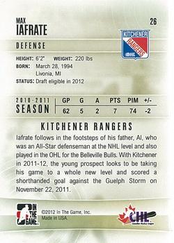 2011-12 In The Game Heroes and Prospects #26 Max Iafrate Back