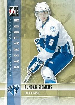 2011-12 In The Game Heroes and Prospects #72 Duncan Siemens Front