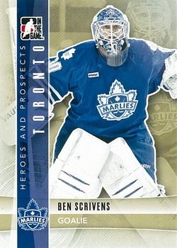 2011-12 In The Game Heroes and Prospects #104 Ben Scrivens Front