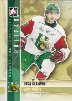 2011-12 In The Game Heroes and Prospects #54 Luca Ciampini Front