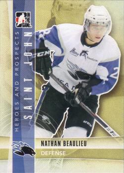 2011-12 In The Game Heroes and Prospects #56 Nathan Beaulieu Front