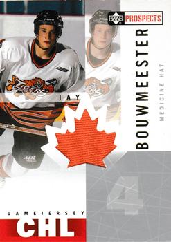 2000-01 Upper Deck CHL Prospects - Game Jerseys #JB Jay Bouwmeester  Front