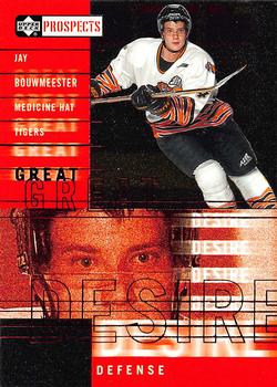 2000-01 Upper Deck CHL Prospects - Great Desire #GD2 Jay Bouwmeester  Front