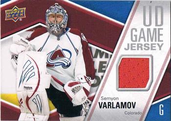 2011-12 Upper Deck - Game Jerseys #GJ-SV Semyon Varlamov  Front