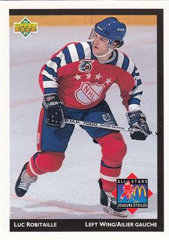 1992-93 Upper Deck McDonald's All-Stars #McD-12 Luc Robitaille Front