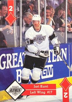 1995-96 Hoyle Western Conference Playing Cards #2♦ Jari Kurri Front