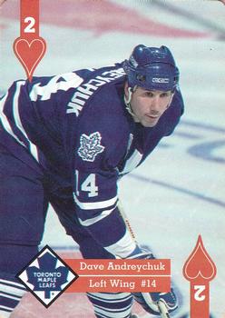 1995-96 Hoyle Western Conference Playing Cards #2♥ Dave Andreychuk Front