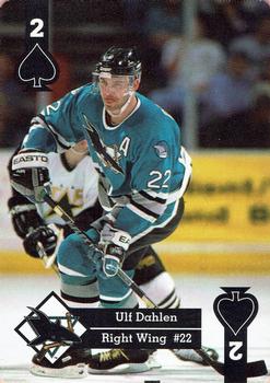 1995-96 Hoyle Western Conference Playing Cards #2♠ Ulf Dahlen Front