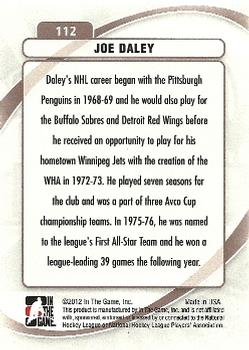 2011-12 In The Game Between The Pipes #112 Joe Daley Back