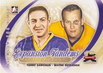 2011-12 In The Game Between The Pipes #190 Terry Sawchuk / Wayne Rutledge Front