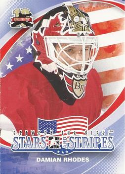 2011-12 In The Game Between The Pipes #165 Damian Rhodes Front