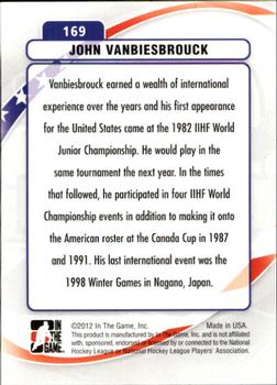 2011-12 In The Game Between The Pipes #169 John Vanbiesbrouck Back