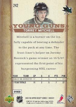 2007-08 Upper Deck #242 Torrey Mitchell Back