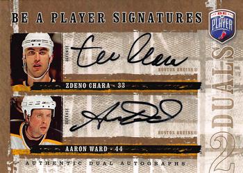 2006-07 Be A Player - Be a Player Signatures Duals #D-CW Aaron Ward / Zdeno Chara Front