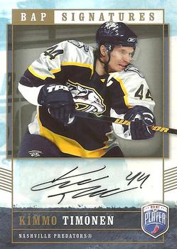 2006-07 Be A Player - BAP Signatures #KT Kimmo Timonen Front