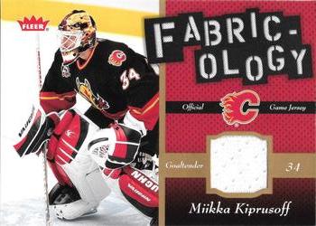 2006-07 Fleer - Fabricology #F-MK Miikka Kiprusoff Front