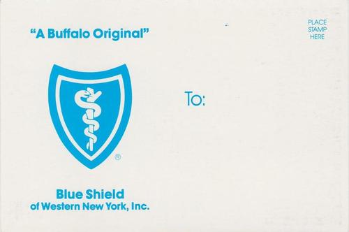 1986-87 Blue Shield Buffalo Sabres Postcards #NNO Steve Dykstra Back