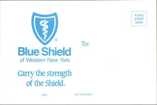 1991-92 Blue Shield Buffalo Sabres Postcards #2 Donald Audette Back