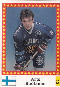 1991 Semic Hockey VM (Swedish) Stickers #12 Arto Ruotanen Front