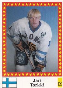 1991 Semic Hockey VM (Swedish) Stickers #22 Jari Torkki Front