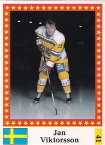 1991 Semic Hockey VM (Swedish) Stickers #41 Jan Viktorsson Front