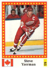 1991 Semic Hockey VM (Swedish) Stickers #65 Steve Yzerman Front