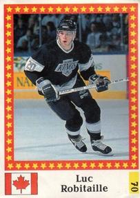 1991 Semic Hockey VM (Swedish) Stickers #70 Luc Robitaille Front