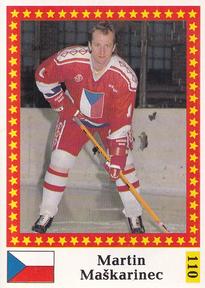 1991 Semic Hockey VM (Swedish) Stickers #110 Martin Maskarinec Front