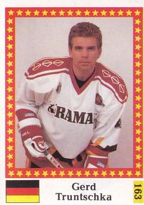 1991 Semic Hockey VM (Swedish) Stickers #163 Gerd Truntschka Front