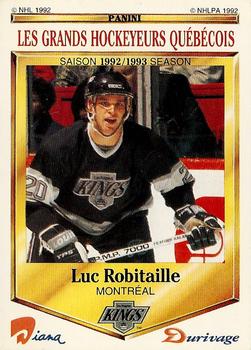 1992-93 Panini Durivage #28 Luc Robitaille Front