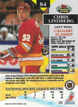 1993-94 Stadium Club - Members Only #84 Chris Lindberg Back