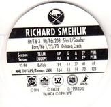 1994-95 POG Canada Games NHL #52 Richard Smehlik Back