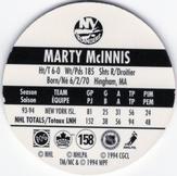 1994-95 POG Canada Games NHL #158 Marty McInnis Back
